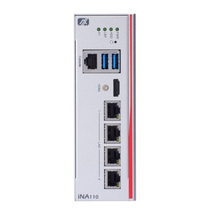 Axiomtek iNA110 – ant DIN bėgelio montuojamas kibernetinio saugumo Gateway su Intel Atom x5-3930/E3940 procesoriumi 1