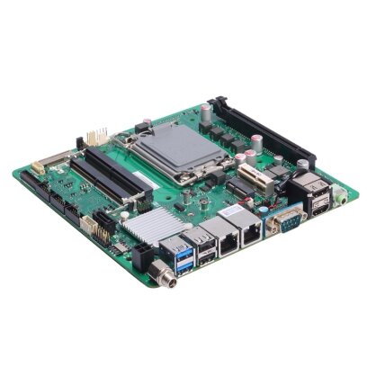 Axiomtek MANO561 – plona Mini-ITX SBC kompiuterio plokštė su 14/13/12 kartos Intel Core i9/i7/i5/i3, Pentium arba Celeron procesoriumi (LGA1700 lizdas) 2