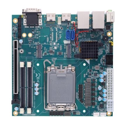Axiomtek MANO566 – Mini-ITX SBC kompiuteris su 14/13/12 kartos Intel Core procesoriumi, Intel Q670E/R680E/H610E/H610 (LGA1700 lizdas) 2