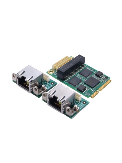 Axiomtek AX92918 – Full-size PCI Express Mini Module with 2 Gigabit LAN