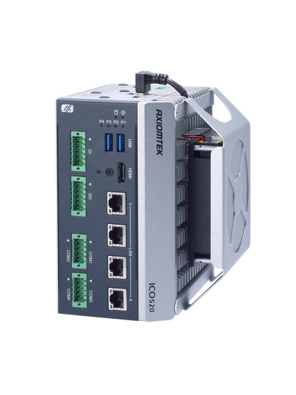 Axiomtek ICO520 – DIN-Rail Fanless Embedded System with 12th Gen Intel Core i7/i5/i3 or Celeron Processor 2 Axiomtek ICO520 – DIN-Rail Fanless Embedded System with 12th Gen Intel Core i7/i5/i3 or Celeron Processor 2