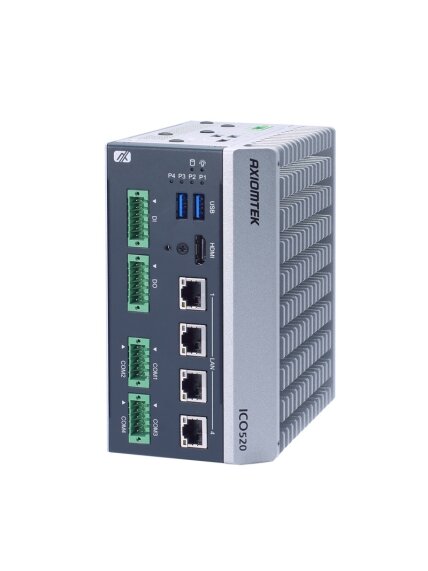 Axiomtek ICO520 – DIN-Rail Fanless Embedded System with 12th Gen Intel Core i7/i5/i3 or Celeron Processor Axiomtek ICO520 – DIN-Rail Fanless Embedded System with 12th Gen Intel Core i7/i5/i3 or Celeron Processor
