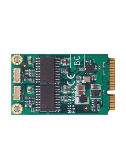 Axiomtek MIO108 – Full-size PCI Express Mini Module with 2 CANBus Axiomtek MIO108 – Full-size PCI Express Mini Module with 2 CANBus