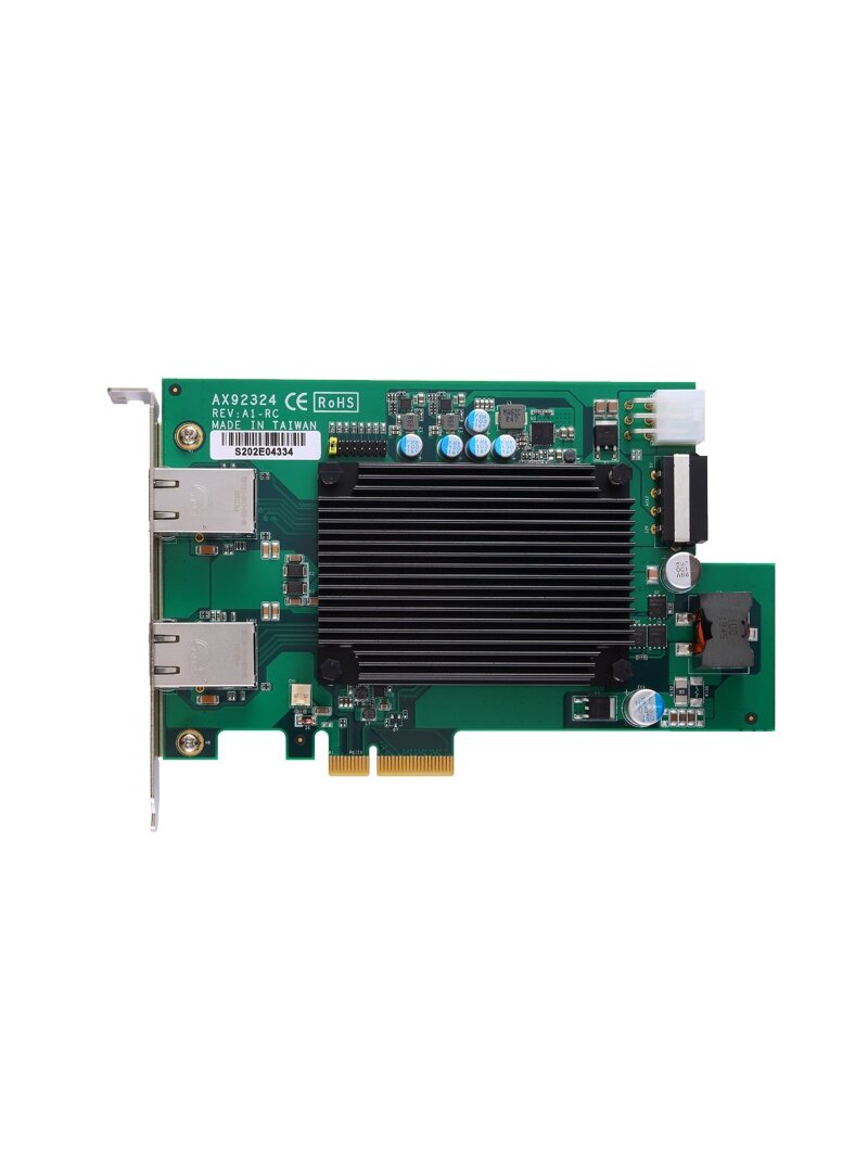 Axiomtek AX92324 – 2-port 10GbE PoE PCI Express Card Axiomtek AX92324 – 2-port 10GbE PoE PCI Express Card
