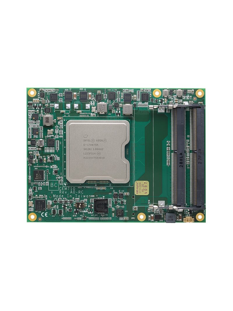 Axiomtek CEM710 – COM Express Type 7 Basic Module with Intel Xeon D-1700 Series Processor Axiomtek CEM710 – COM Express Type 7 Basic Module with Intel Xeon D-1700 Series Processor
