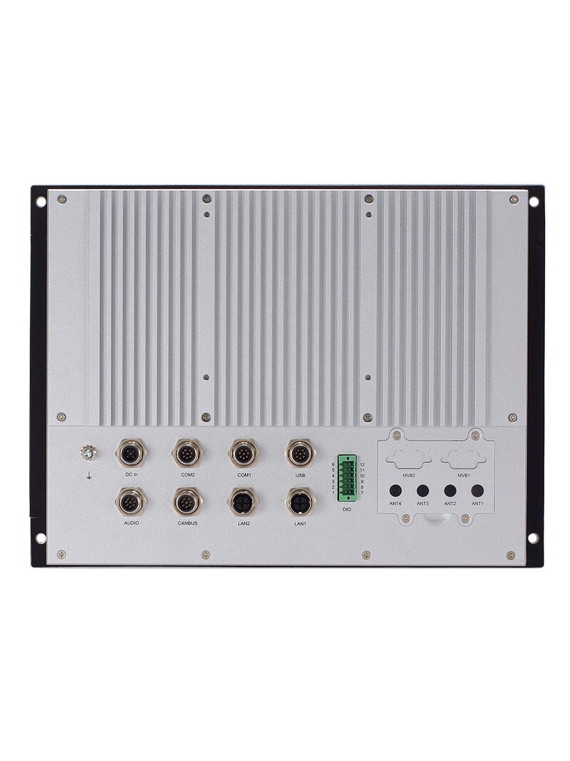 Axiomtek GOT712A – EN 50155 12.1" XGA TFT LCD Railway Fanless Touchscreen Panel PC with Intel Atom x6425E Processor 1