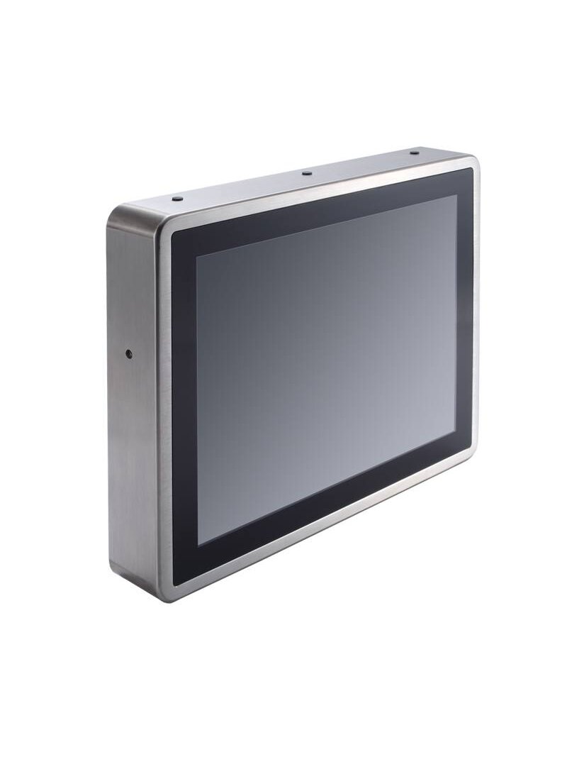 Axiomtek GOT817-834 – 17" SXGA TFT IP66 & IP69K-rated Stainless Steel Fanless PCT (or Resistive Touch) Panel Computer with Intel Atom Processor E3827 3