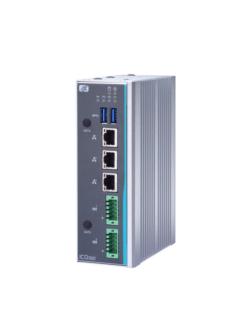 Axiomtek ICO300-83M – ATEX/CID2 Certified DIN-rail Fanless Embedded System with Intel Atom x5-E3930/x5-E3940 Processor 1