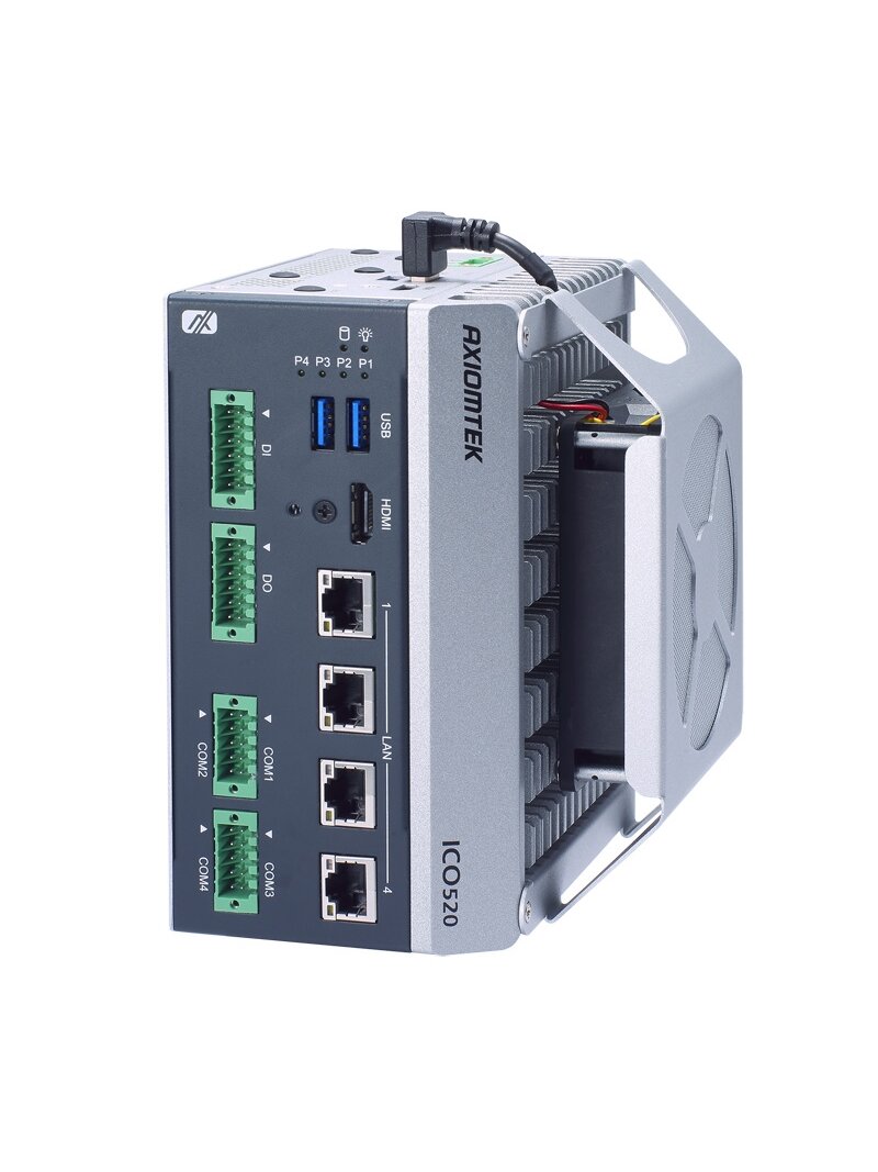 Axiomtek ICO520 – DIN-Rail Fanless Embedded System with 12th Gen Intel Core i7/i5/i3 or Celeron Processor 2