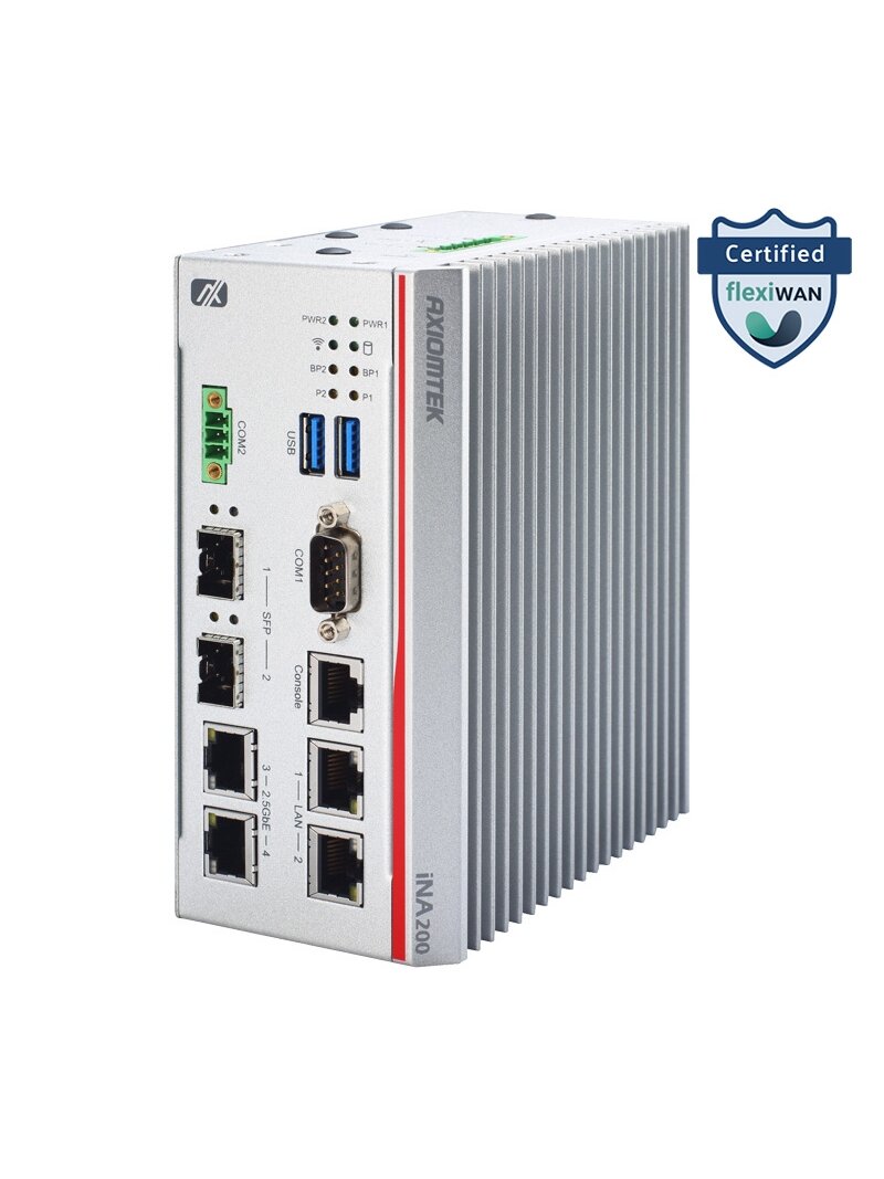 Axiomtek iNA200 – DIN-Rail Cybersecurity Gateway with Intel Atom x6212RE/x6414RE Processor Axiomtek iNA200 – DIN-Rail Cybersecurity Gateway with Intel Atom x6212RE/x6414RE Processor