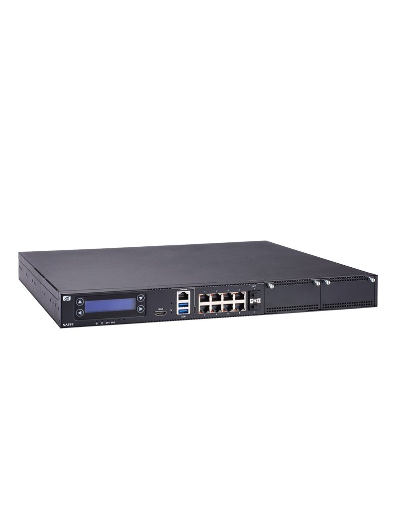 Axiomtek NA593 – 1U 19" Rackmount Network Appliance with 14th/13th/12th Gen Intel Core i9/i7/i5/i3, Pentium or Celeron Processor