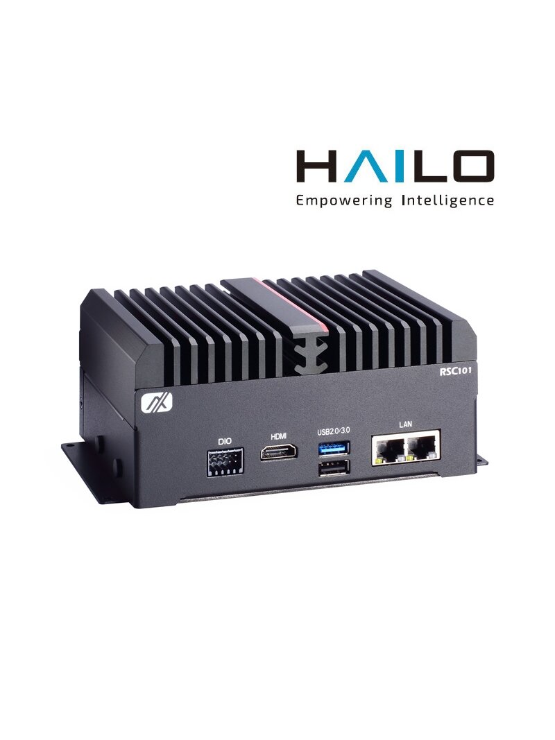 Axiomtek RSC101 – Fanless Edge AI Computer Vision System with Hailo-8 AI Accelerator Axiomtek RSC101 – Fanless Edge AI Computer Vision System with Hailo-8 AI Accelerator