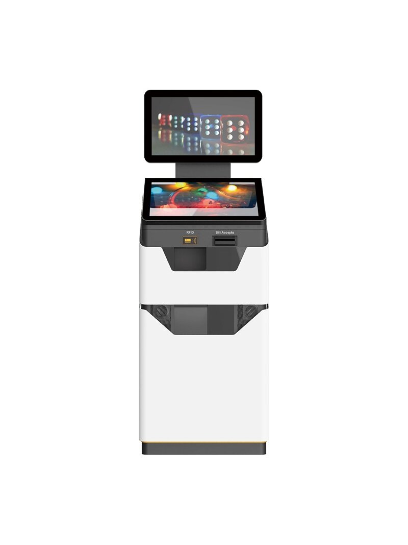 Axiomtek SSK722 – Dual 21.5" Display Customization Self-Service Kiosk with 12th Gen Intel Core i7/i5/i3 or Celeron Processor Axiomtek SSK722 – Dual 21.5" Display Customization Self-Service Kiosk with 12th Gen Intel Core i7/i5/i3 or Celeron Processor