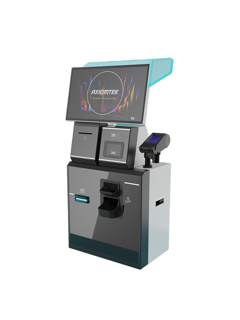 Axiomtek SSK724 – 15.6"/21.5" Modular Self-Service Kiosk with Flexible Peripheral Integration and Cash/Cashless Transaction Support 1