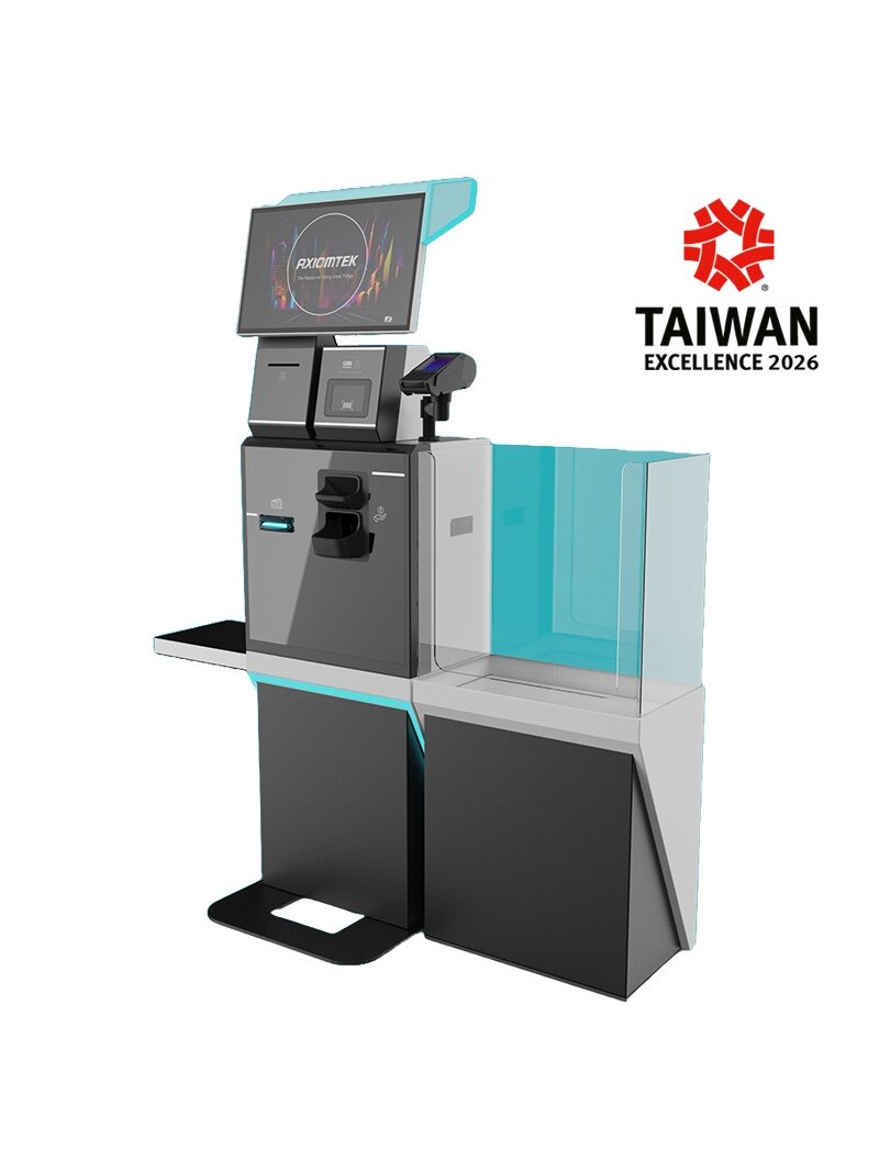 Axiomtek SSK724 – 15.6"/21.5" Modular Self-Service Kiosk with Flexible Peripheral Integration and Cash/Cashless Transaction Support