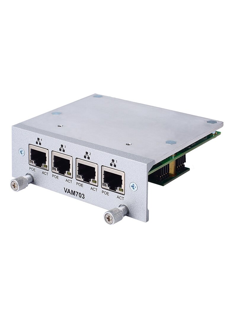 Axiomtek VAM702/VAM703 – Value-added Module with 4 RJ-45 GbE LAN Ports (PoE Optional) 1