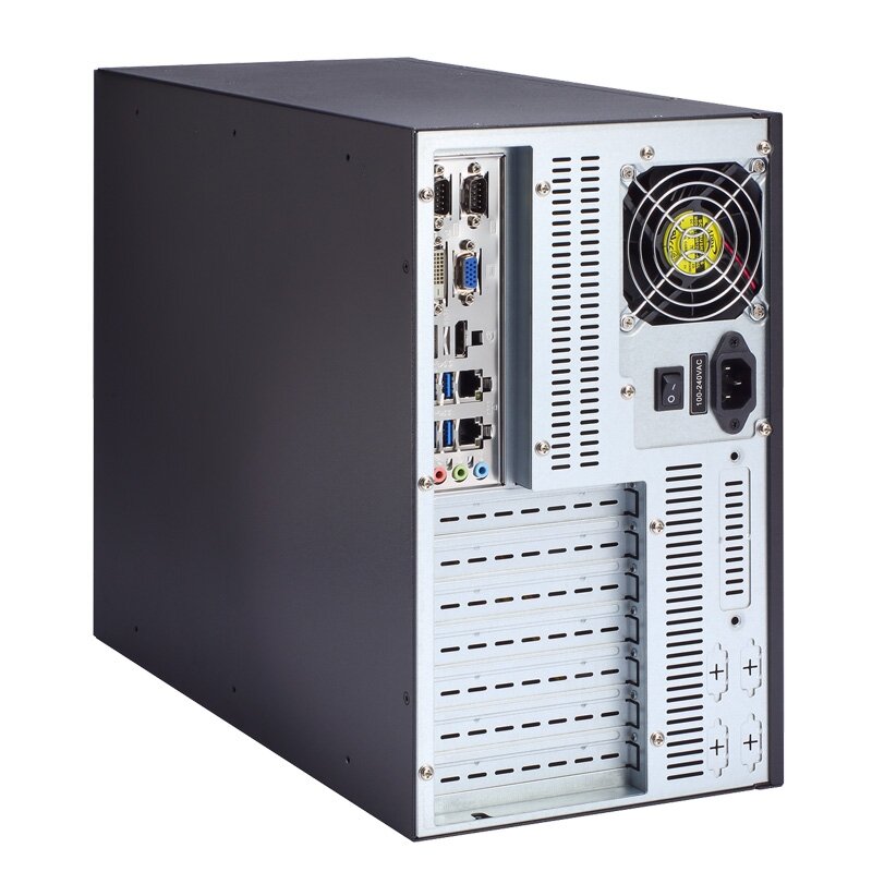 Axiomtek AX60810 – ant sienos montuojamas korpusas ATX ir Micro-ATX pagrindinėms plokštėms 1