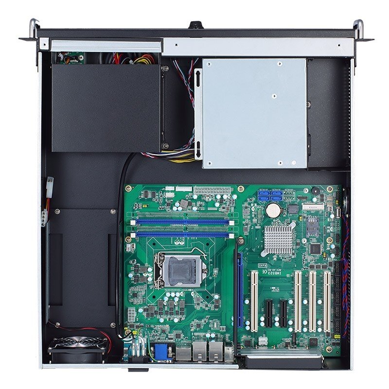 Axiomtek AX61223TM – 2U į spintą montuojamas korpusas ATX/Micro ATX pagrindinei plokštei 2