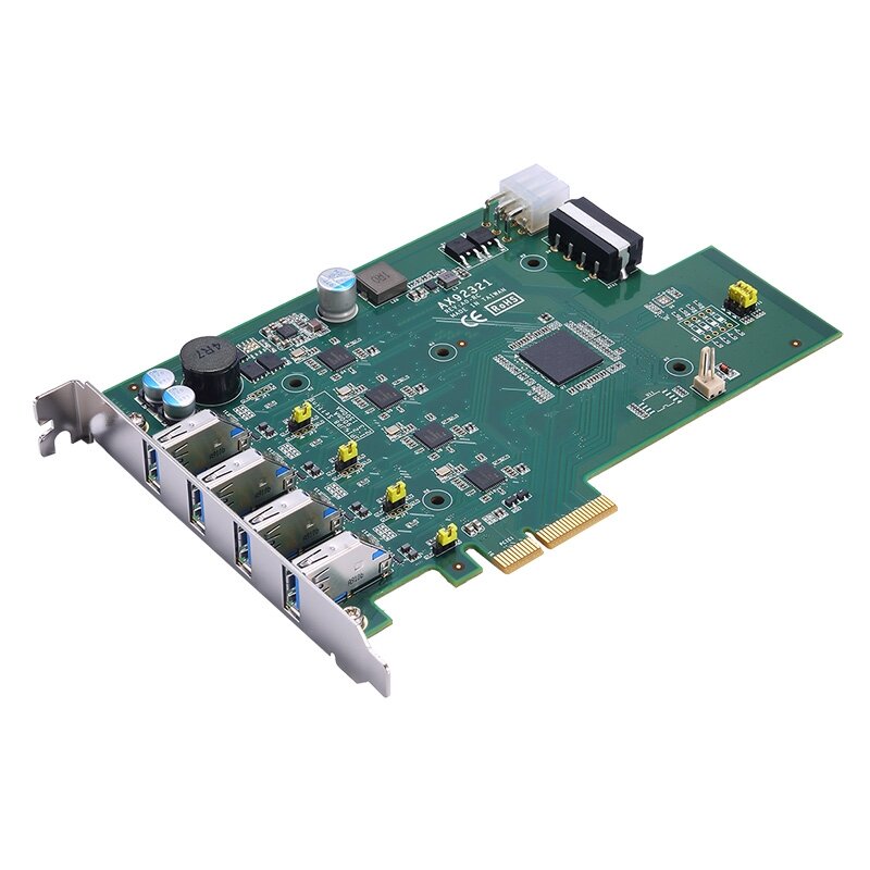 Axiomtek AX92321 – 4/8 prievadų USB 3.0 PCI Express plokštė su 4 nepriklausomais pagrindiniais valdikliais 2