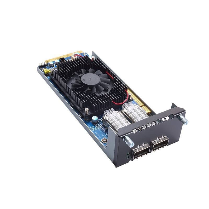 Axiomtek AX93331 – 2 prievadų 40GbE QSFP+ LAN modulis su Intel XL710 Ethernet valdikliu Axiomtek AX93331 – 2 prievadų 40GbE QSFP+ LAN modulis su Intel XL710 Ethernet valdikliu