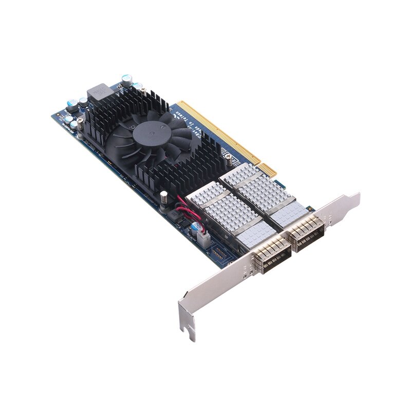 Axiomtek AX93357 – Dviejų prievadų 100 Gb/s QSFP28 Ethernet modulis