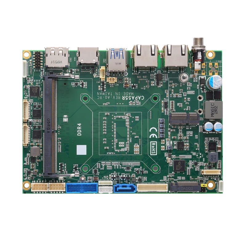 Axiomtek CAPA55R – 3.5” įterptinis (embedded) SBC kompiuteris su 11 kartos Intel Core i7/i5/i3, Celeron procesoriumi