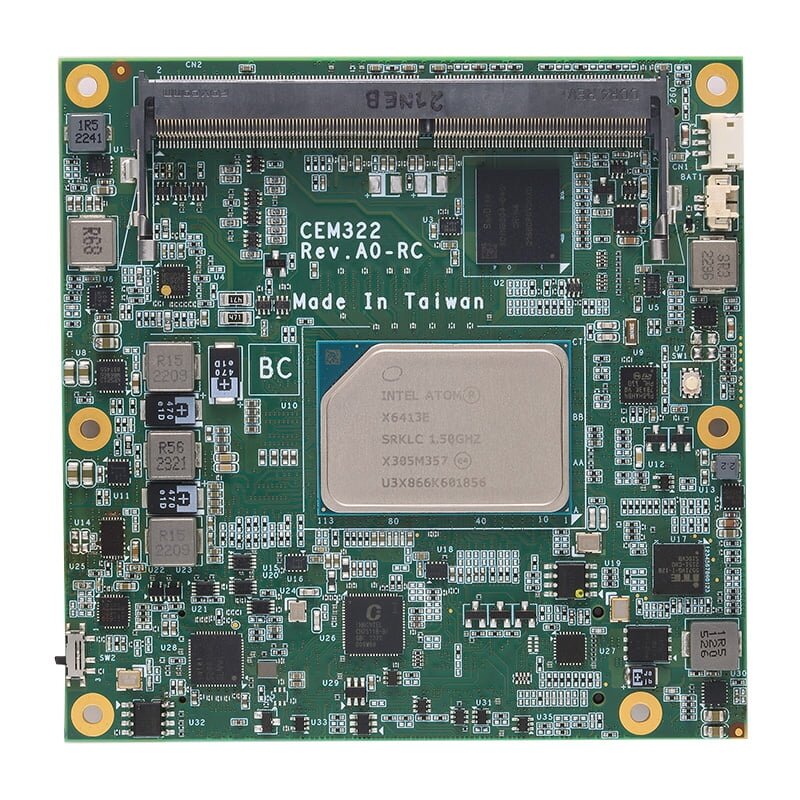 Axiomtek CEM322 – COM Express 6 tipo kompaktiškas modulis su Intel Pentium/Celeron arba Atom x6000 serijos procesoriais