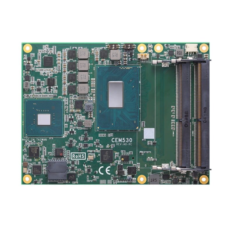 Axiomtek CEM530 – COM Express 6 tipo bazinis modulis su Intel Xeon arba 9/8 kartos Intel Core procesoriumi ir Intel CM246/QM370 Axiomtek CEM530 – COM Express 6 tipo bazinis modulis su Intel Xeon arba 9/8 kartos Intel Core procesoriumi ir Intel CM246/QM370