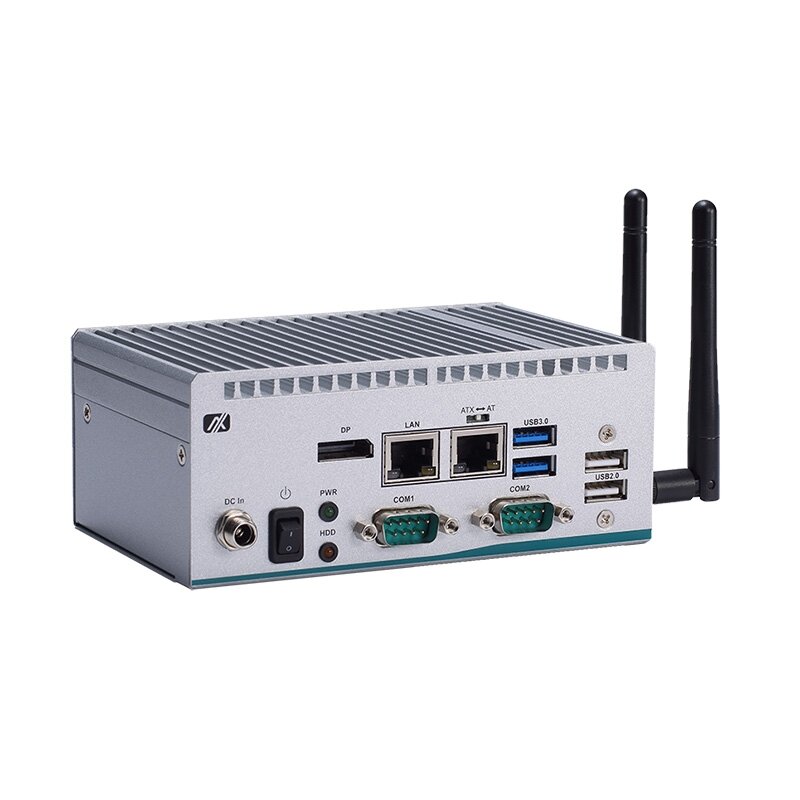Axiomtek eBOX100-51R-FL – itin kompaktiškas įterptinis (embedded) nevetiliuojamas kompiuteris su Intel Core i5-7300U ir Intel Celeron 3965U procesoriumi 1