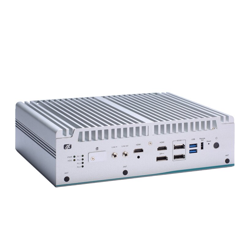 Axiomtek eBOX671B – įterptinis (embedded) nevetiliuojamas kompiuteris su BTL-S/14/13/12 kartos Intel Core procesoriumi, Intel R680E (LGA1700 lizdas)