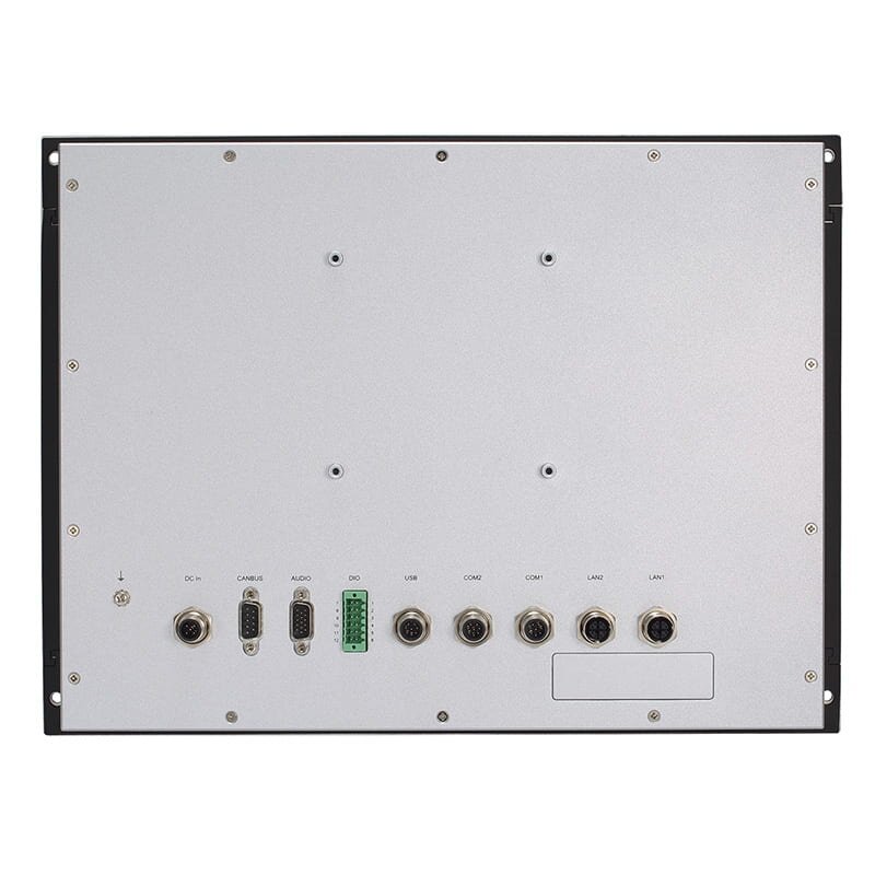 Axiomtek GOT715S – EN 50155 reikalavimus atitinkantis 15" XGA TFT LCD nevetiliuojamas panelinis kompiuteris geležinkeliams su jutikliniu ekranu ir Intel Atom E3845 procesoriumi 1