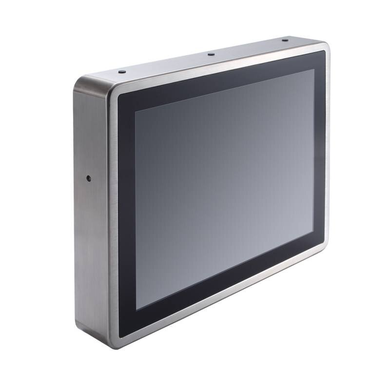 Axiomtek GOT817-834 – 17" SXGA TFT IP66 ir IP69K apsaugos klasių nerūdijančio plieno panelinis neventiliuojamas kompiuteris su PCT (arba rezistyviniu jutikliniu) ekranu su Intel Atom E3827 procesoriumi 3