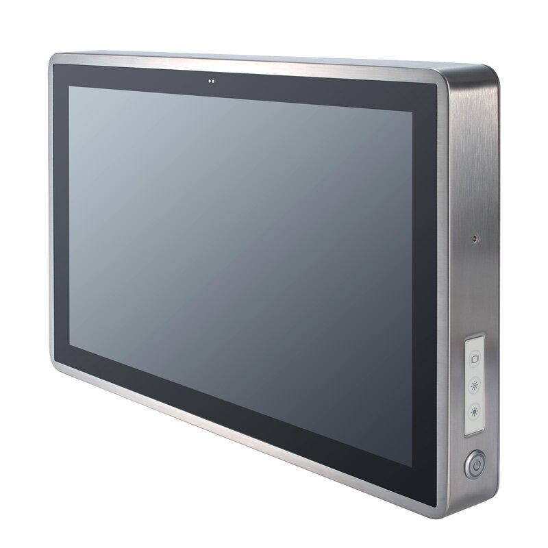 Axiomtek GOT821A-TGL-WCD – 21.5" FHD TFT IP66 ir IP69K apsaugos klasių nerūdijančio plieno panelinis neventiliuojamas kompiuteris su PCT ekranu ir Intel Core i5-1145G7E arba Celeron 6305E procesoriumi 2