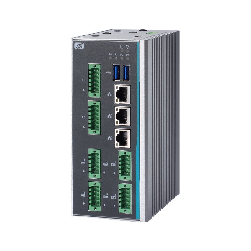 Axiomtek ICO300-83M – ATEX/CID2 sertifikuotas ant DIN bėgelio montuojamas įterptinis (embedded) nevetiliuojamas kompiuteris su Intel Atom x5-E3930/x5-E3940 procesoriumi
