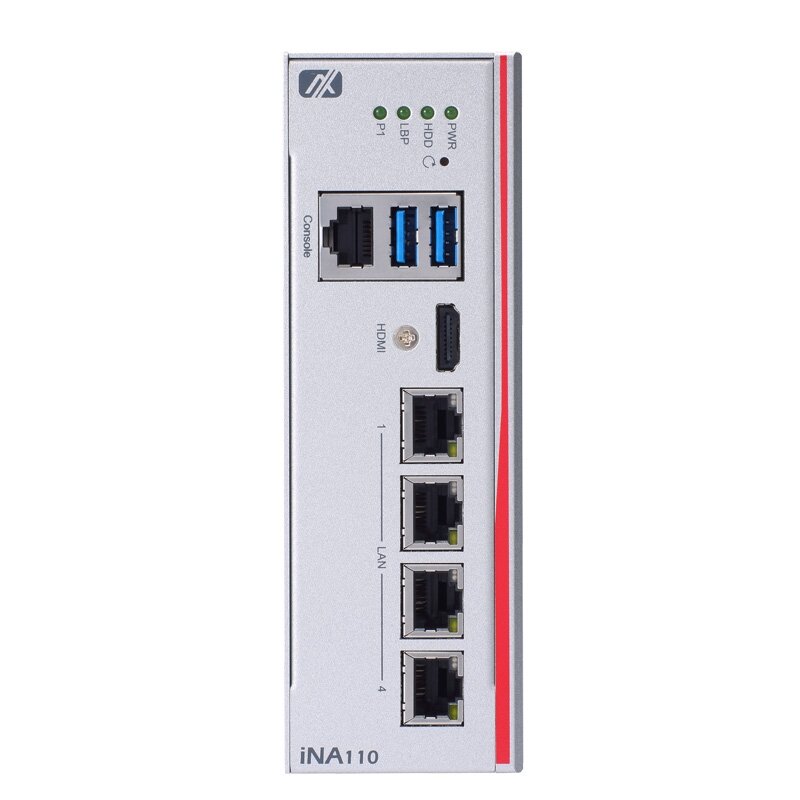 Axiomtek iNA110 – ant DIN bėgelio montuojamas kibernetinio saugumo Gateway su Intel Atom x5-3930/E3940 procesoriumi 1
