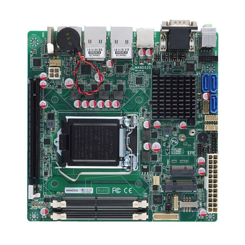 Axiomtek MANO520 – Mini-ITX SBC kompiuteris su 9/8 kartos Intel Core i7/i5/i3 procesoriumi (LGA1151 lizdas)