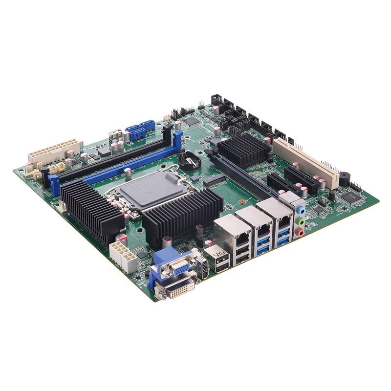 Axiomtek MMB541 – Micro ATX pagrindinė plokštė su 14/13/12 kartos Intel Core procesoriumi, Intel H610 (LGA1700 lizdas) 1