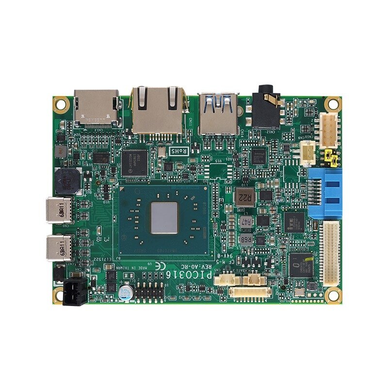 Axiomtek PICO316 – Pico-ITX SBC kompiuteris su Intel Pentium N4200 ir Celeron N3350/J3455 procesoriumi