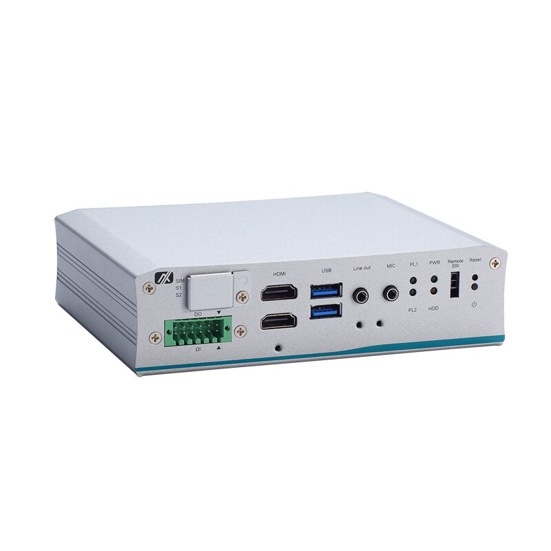 Axiomtek tBOX110 – transporto priemonėms ir geležinkeliams skirtas įterptinis (embedded) nevetiliuojamas kompiuteris su Intel Atom x5-E3940 procesoriumi 1