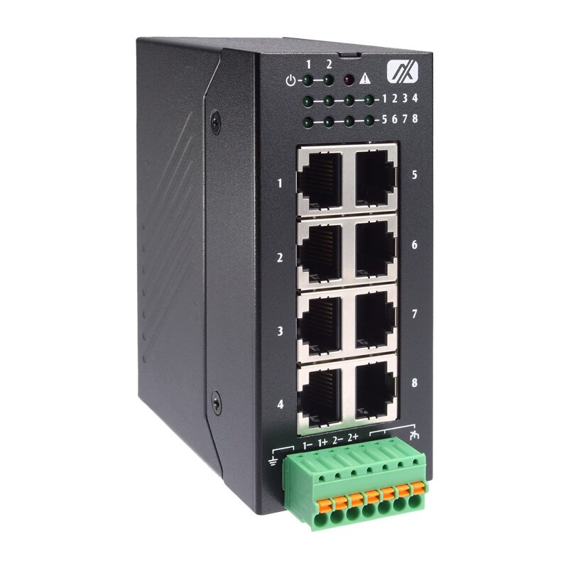 Axiomtek TEN300-0800-H – 8 prievadų 10/100/1000BASE-TX sustiprintos konstrukcijos nevaldomas Ethernet komutatorius Axiomtek TEN300-0800-H – 8 prievadų 10/100/1000BASE-TX sustiprintos konstrukcijos nevaldomas Ethernet komutatorius