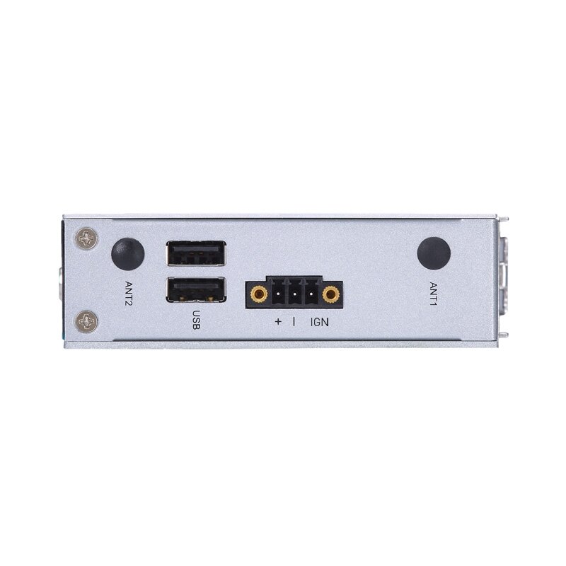 Axiomtek UST200-83H-FL – tvirtas ir kompaktiškas ant DIN bėgelio montuojamas įterptinis (embedded) nevetiliuojamas kompiuterissu Intel Atom x5-E3930 procesoriumi 2