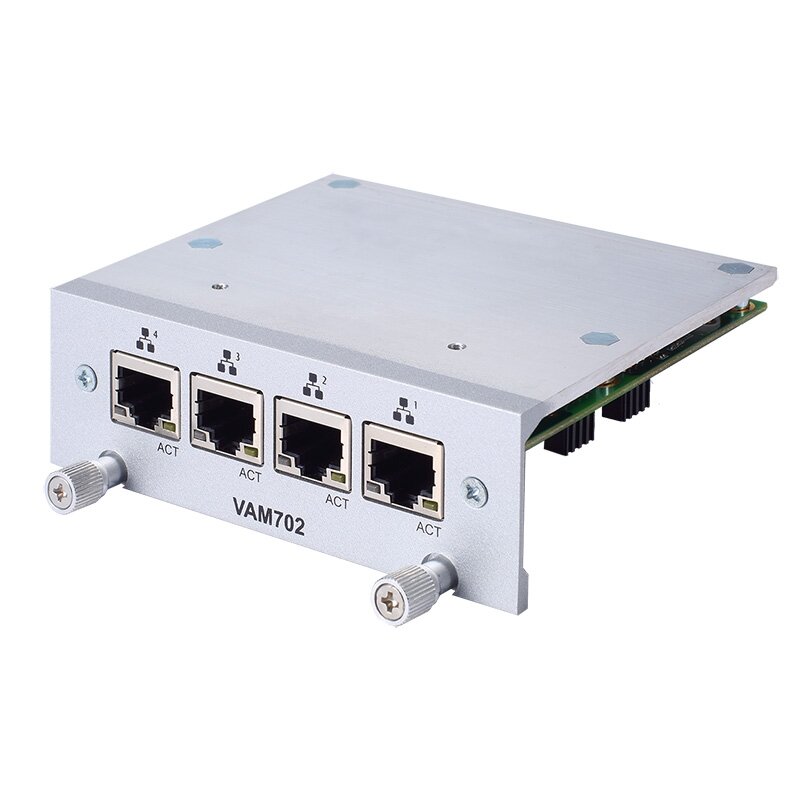 Axiomtek VAM702/VAM703 – papildomas modulis su 4 RJ-45 GbE LAN prievadais (PoE pasirenkamas) Axiomtek VAM702/VAM703 – papildomas modulis su 4 RJ-45 GbE LAN prievadais (PoE pasirenkamas)