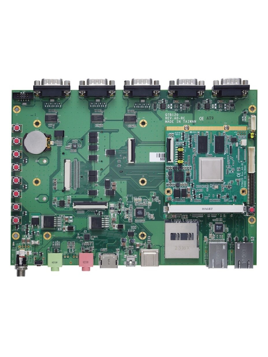 Axiomtek Q7M120-120-EVK – Qseven v2.0 SoM Evaluation Kit with Quad/DualLite 800 MHz (Industrial) SoC