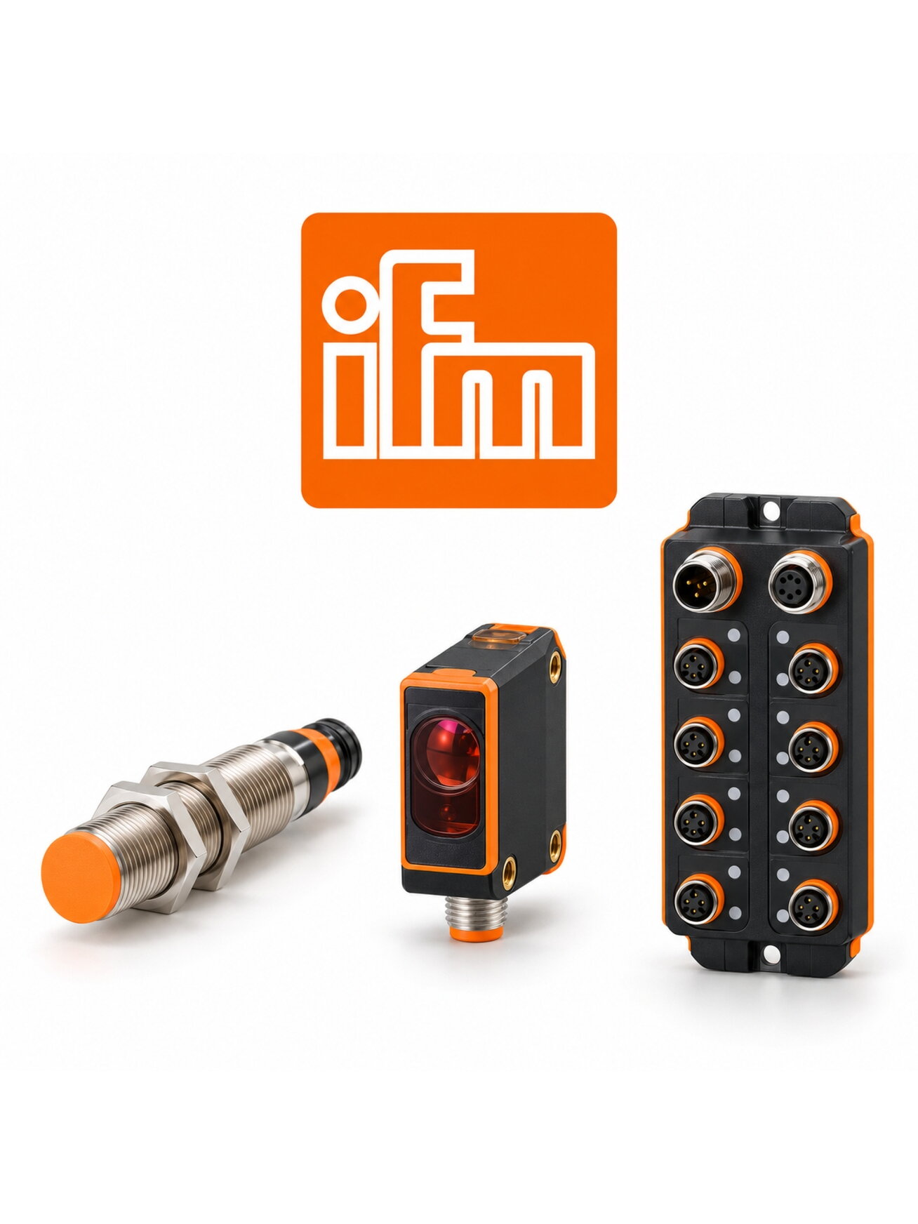 IFM electronic IF6024 Inductive sensor; M12 x 1 / L = 38 mm; Sensing range 5.5 mm non-flush mountable; normally closed; DC; PNP; 2 m PVC-Cable; IP 67; 3-wire; Ambient temperature 10...50 °C; Switching frequency 800 Hz