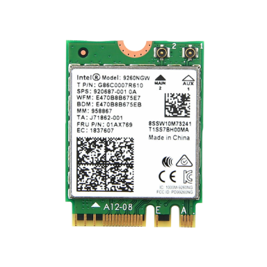 Lex System Intel wireless AC9260 - tinklo plėtimo Kortelė Lex System įterptinėms (Embedded) platformoms, I/O galimybėms praplėsti pramoninėje Lex System Intel wireless AC9260 - tinklo plėtimo Kortelė Lex System įterptinėms (Embedded) platformoms, I/O galimybėms praplėsti pramoninėje
