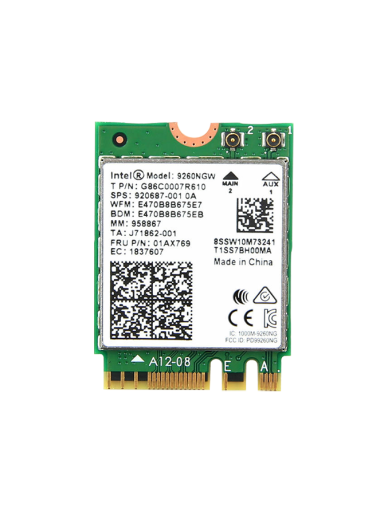 Lex System Intel wireless AC9260 - Network Expansion Card For Lex System Embedded Platforms, Designed To Expand I/O Capabilities In Industrial Applications