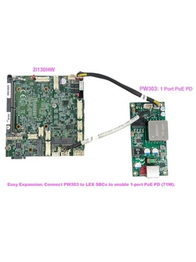 Lex System PW303 - Poe Power Module For Lex System Embedded Platforms, Designed To Expand I/O Capabilities In Industrial Applications Lex System PW303 - Poe Power Module For Lex System Embedded Platforms, Designed To Expand I/O Capabilities In Industrial Applications