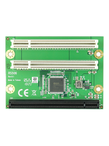 Lex System RS506 - Riser Card / Backplane For Lex System Embedded Platforms, Designed To Expand I/O Capabilities In Industrial Applications