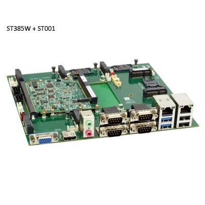 Lex System ST001 - Com nešančioji / vertinimo plokštė (Carrier / Evaluation Board) Lex System įterptinėms (Embedded) platformoms, I/O galimybėms praplėsti pramoninėje 3