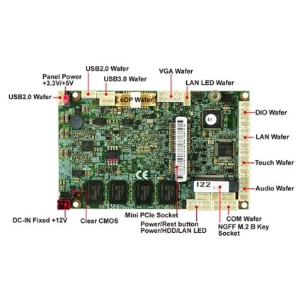 Lex System 1I386H - kompaktiškas vienos plokštės kompiuteris (Single Board Computer), Intel Apollo Lake 3 Lex System 1I386H - kompaktiškas vienos plokštės kompiuteris (Single Board Computer), Intel Apollo Lake 3